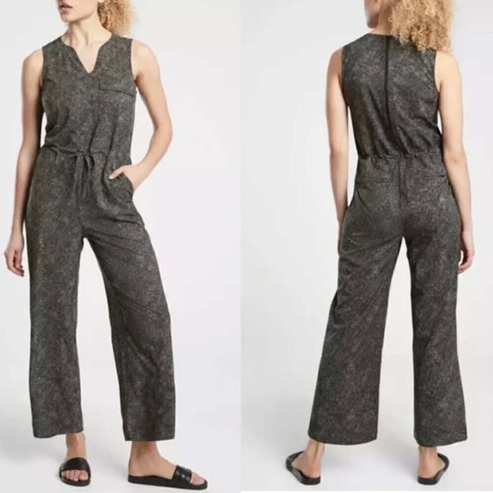 Athleta Topanga Printed Jumpsuit Size Small